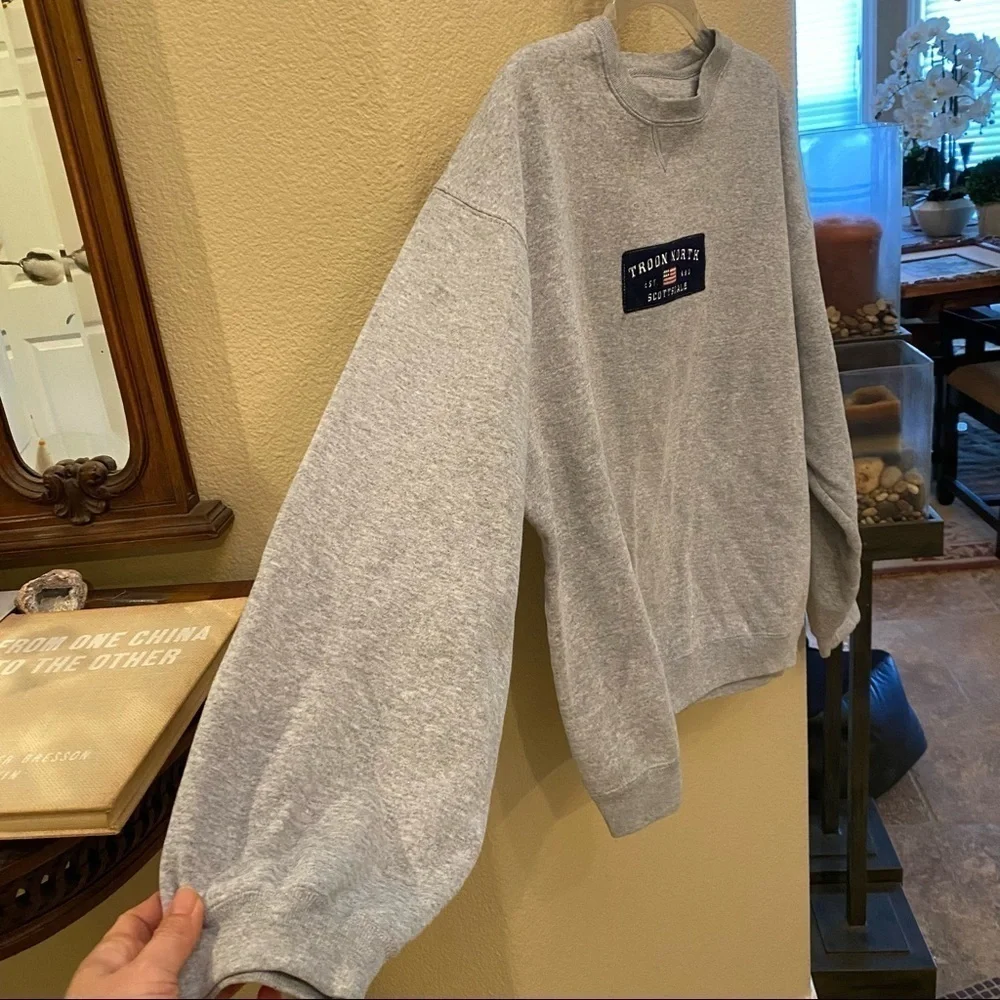 Vintage Gear For Sports Flag Troon North Scottsdale Gray Sweatshirt Size Medium